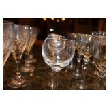 Large Assorted Dinnerware Collection with Noritake China and Glass Snack Sets