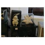 Large Collection of Snowbabies Figurines with Boxes and Waterglobe