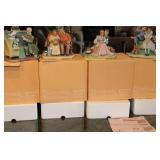 Set of 4 Norman Rockwell Inspirations in Porcelain Four Ages of Love Figurines with Boxes