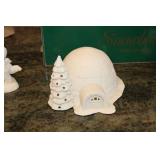 Department 56 Snowbabies Figurine Collection with Display Sled and Lamp