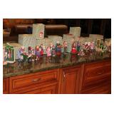 All Through the House Holiday Figurine Collection with Original Boxes