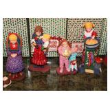 All Through the House Holiday Figurine Collection with Original Boxes