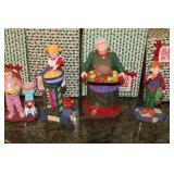 All Through the House Holiday Figurine Collection with Original Boxes