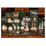 Collection of Snowbabies Figurines with Original Boxes Includes Includes Mush and What Shall We do Today?