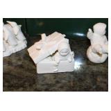 Collection of Snowbabies Figurines with Original Boxes Includes Includes Mush and What Shall We do Today?