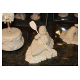 Collection of Snowbabies Figurines with Original Boxes Includes Includes Mush and What Shall We do Today?