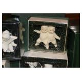 Collection of Snowbabies Figurines with Original Boxes Includes Includes Mush and What Shall We do Today?