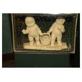 Collection of Snowbabies Figurines with Original Boxes Includes Includes Mush and What Shall We do Today?