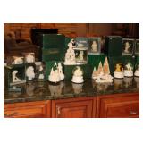 Collection of Department 56 Snowbabies Figurines and Snow Globes Includes Frosty Frolic Friends, Joy to the World, Skate with Me, Now I lay me Down to Sleep,  Are you on My list? Frosty Pines and more