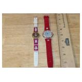Set of 2 Swatch Watches including Lady Red Swatch and ROI Soleil