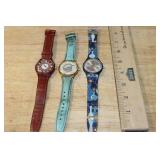 Set of 3 Swatch Wrist Watches Including Musicall Fagotto SLJ101