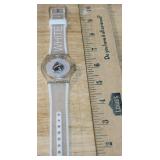 Swatch Jelly on Jelly Transparent Wristwatch with White Band