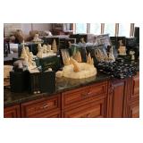 Snowbabies Figurine Collection with Skating Rink, Pillows, Placemats, and Decor Pieces