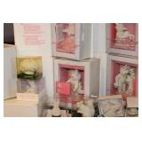 Large Lot of Snowbunnies Figurines with Accessories and Decor