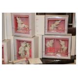 Large Lot of Snowbunnies Figurines with Accessories and Decor