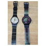 Swatch Scuba 200 Fasching SDb115 and Kaligrafy GB749 Wristwatch Set