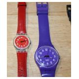 Lot of 5 Swatch Watches with Assorted Replacement Bands