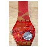 Swatch Musical 1997 Red Rythm SLR102 Peter Gabriel Watch