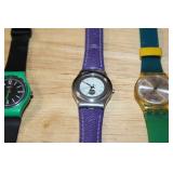 Set of 3 Swatch Wristwatches - Lady Carlisle LG103, LX109 Malpensa, Pink LR115