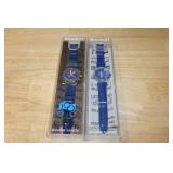 Set of 2 Swatch Watches - IOC Chronograph SCZ101 and Musicall Tone in Blue SLK100