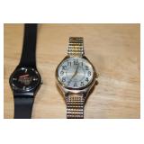 Set of 4 Wristwatches Swatch Masquerade GP105, GZ157 Daimler Chrysler, Lady Limelight, Carriage by Timex