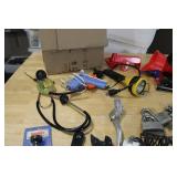 Tool Collection, Locks, Tape Meausures LED Precision Knife Set Vintage Volkswagen Hubcap & more