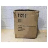 BirdRock Home Linen Foot Stool Ottoman with Metal Base - Grey