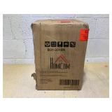 HOMCOM Modern Shelf Floor Lamp with Dual Ambient Light, Standing Lamp Living Room, Bedroom, 10.25"x10.25"x61.5", Black (Used, Maybe Missing Hardware. Attempted To Assemble)