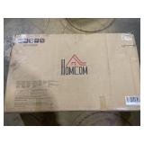 HOMCOM Modern Fireplace Mantel, Freestanding Fireplace Surround for Electric Fireplaces, 43.3" W x 39.8" H, White