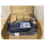 Vinsetto - High Back Massage Office Chair with 6 Vibration Points, PU Leather Reclining Computer Chair - Blue