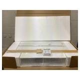 HOMCOM Modern Fireplace Mantel, Freestanding Fireplace Surround with Leg for Electric Fireplaces, 51.2" W x 40.6" H, Natural Wood