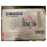 HOMCOM Power Lift Chair for Elderly, Faux Leather Recliner Sofa with Vibration Massage and Heat, Remote, Side Pockets, Brown