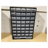 Stalwart 17.5 in. 41-Compartment Hardware Storage Small Parts Organizer in Black
