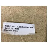 Miseno 7-1/2 in. 1-Light Flush Mount Ceiling Fixture in Brushed Nickel with Pull Chain