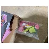 Qaba Kids Play Kitchen with Lights, Sounds, 33 Accessories & Storage for Toddler 3-6 Years