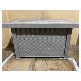 Outsunny Fire Pit, Gray Oak