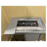 Outsunny Fire Pit, Gray Oak