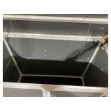 Outsunny Storage Shed with Front & Lift-Up Doors, Double-Layer Resin, Lockable Latch for Outdoor, Gray (Used, Missing: 1 Nut Hardware)