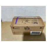 HOMCOM Tabletop Fireplace, 13" Concrete Alcohol Fireplace for Indoor and Outdoor, 0.04 Gal Max 195 Sq. Ft. - Light grey