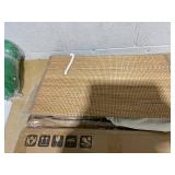 HOMCOM Double Laundry Basket with Lid, 26.4 Gallon Bamboo Laundry Hamper with Rope Handles and Removable Liner, Brown