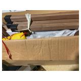 Outsunny Potting Bench Table, Outdoor Garden Table Wooden Work Station with Removable Sink, Faucet, Drawer, Shelves, Hooks, Dark Brown (Missing: Part 6 In Manual)