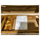 Acacia Wood Folding Patio Barstool