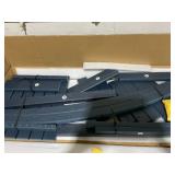 Costway 30-inch counter height bar stool with backrest and footrest, Navy (Missing Manual)