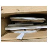 Costway 2-Drawer Nightstand Modern Faux Marble Bedside Table with Storage