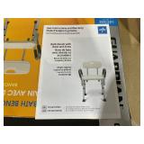 Medline Knockdown Shower Chair with Arms 350lbs White 1Ct