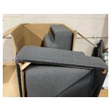 Costway Accent Chair Armless Fabric Sofa Living Room Furniture Gray