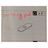 HOMCOM 67" 4-Door Kitchen Pantry with Drawer and Adjustable Shelves, White (Missing: Part "O" In Manual)