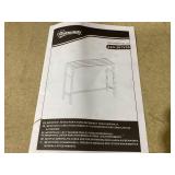 Outsunny Outdoor Bar Table, Bar Height Patio Bar Table w/ Built-In Bottle Opener, Plastic Top with Wood Grain, 47.25" x 15" x 39" (Missing Hardware)