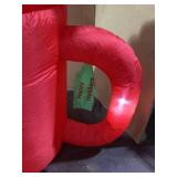 Outsunny 6FT Inflatable Gingerbread Couple in Hot Cocoa Mug, Christmas Blow Up Decoration with LED Lights for Indoor, Outdoor