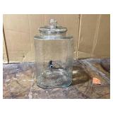 Hammered Glass Hands-Beverage Dispenser